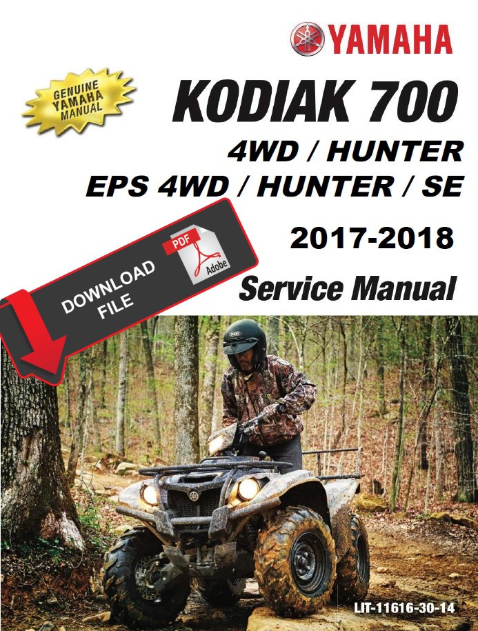 Yamaha 2018 Kodiak 700 EPS 4WD SE Service Manual