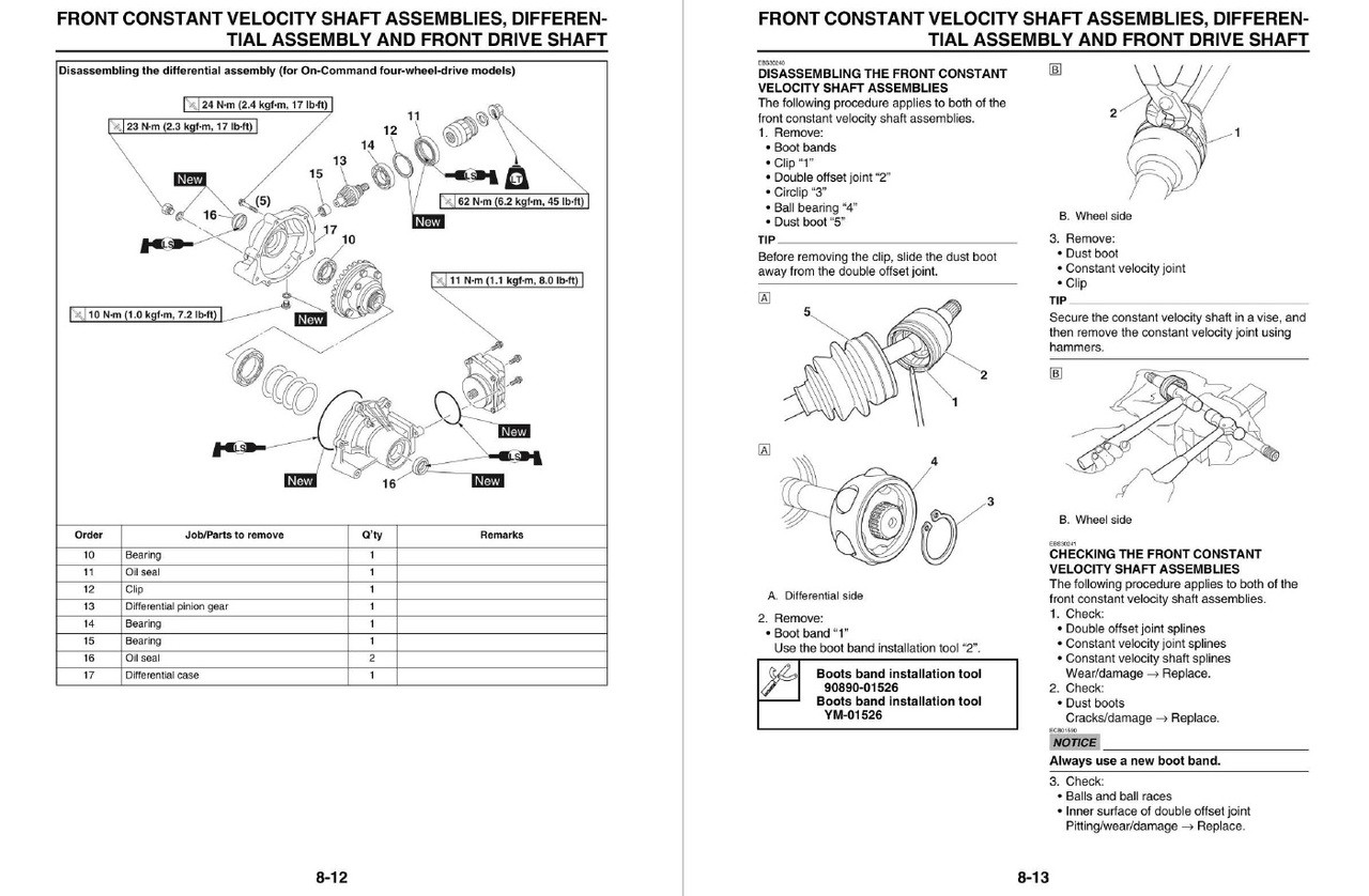 Yamaha 2018 Kodiak 700 EPS 4WD SE Service Manual