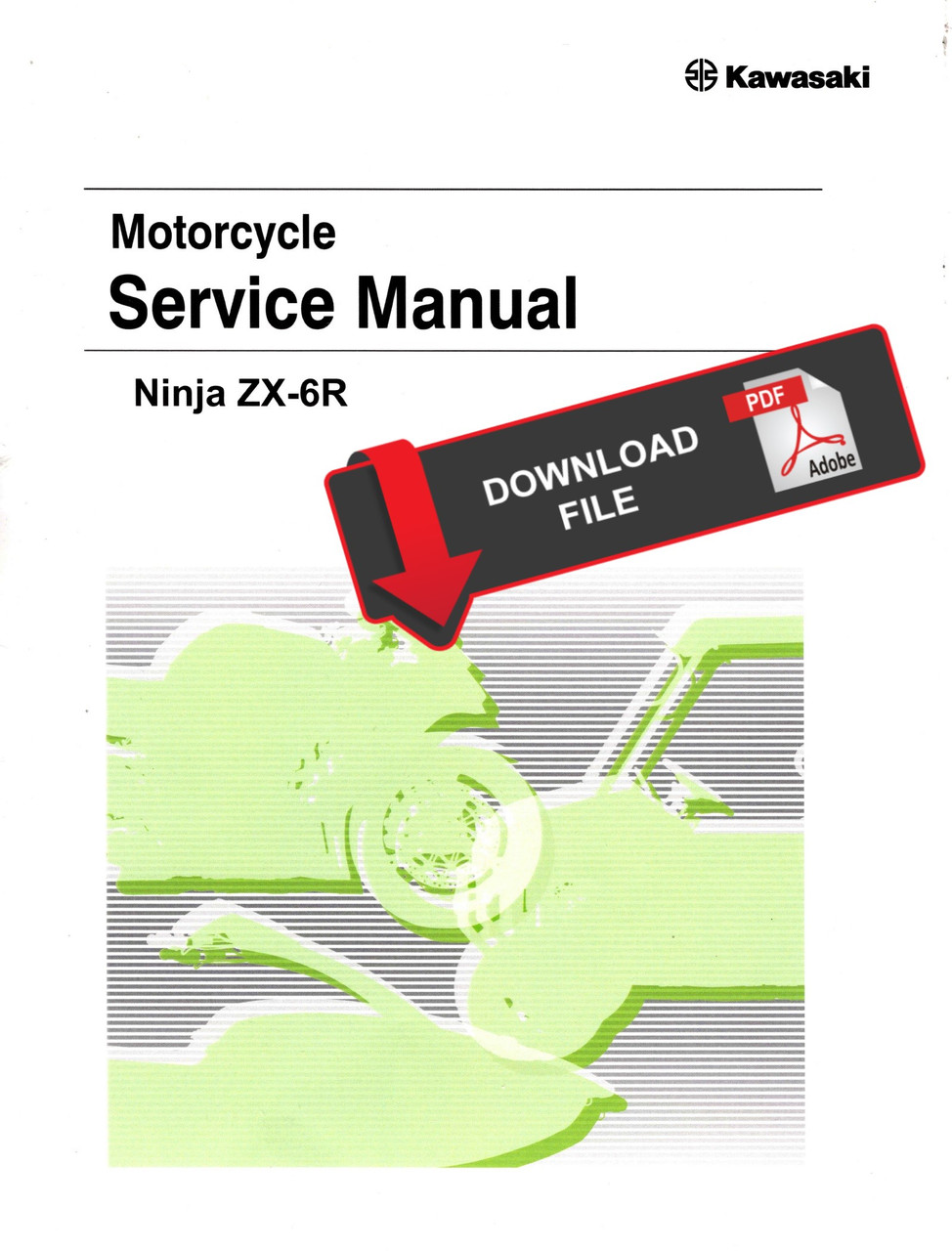 Service Manual Kawasaki 2022 Ninja ZX-6R KRT Repair