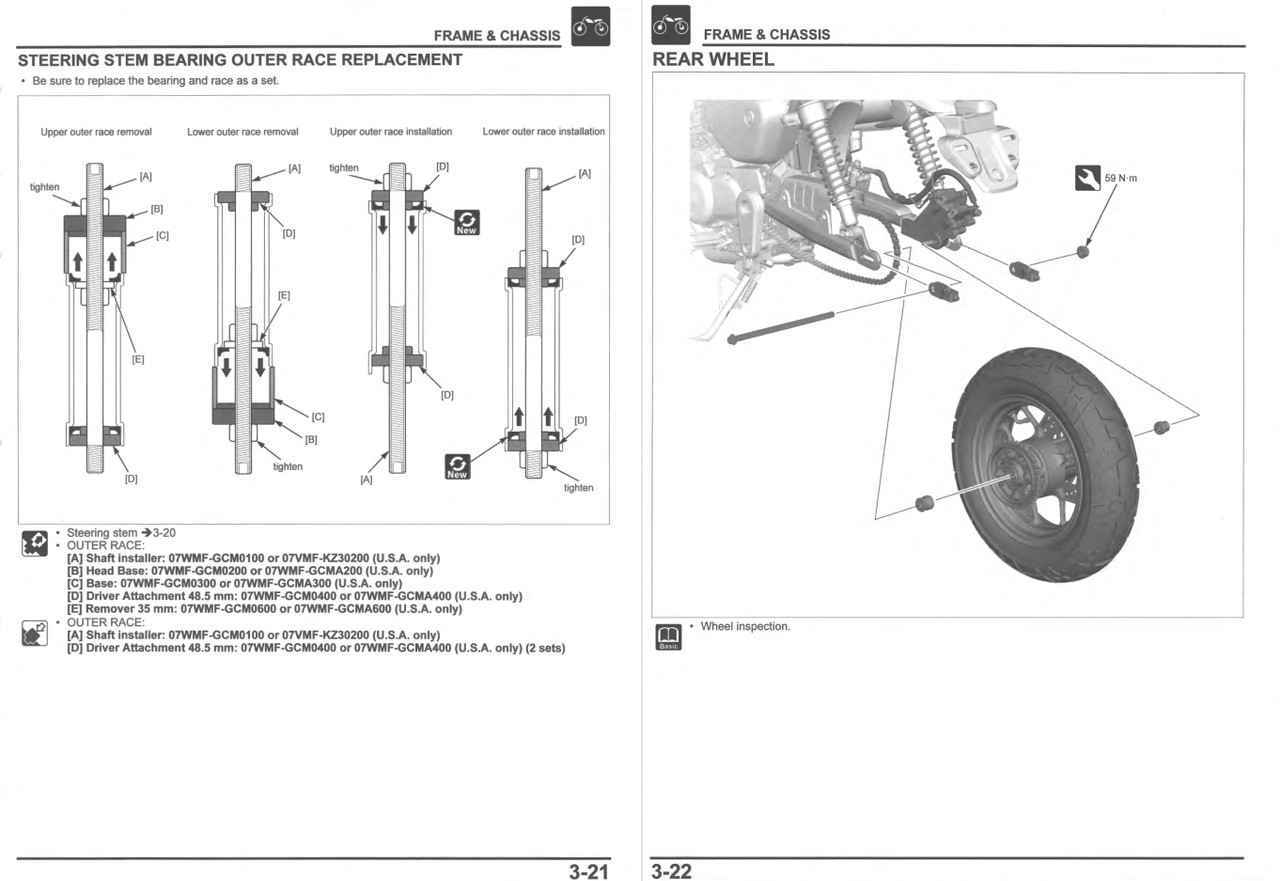 Honda 2022 Monkey 125 Service Manual