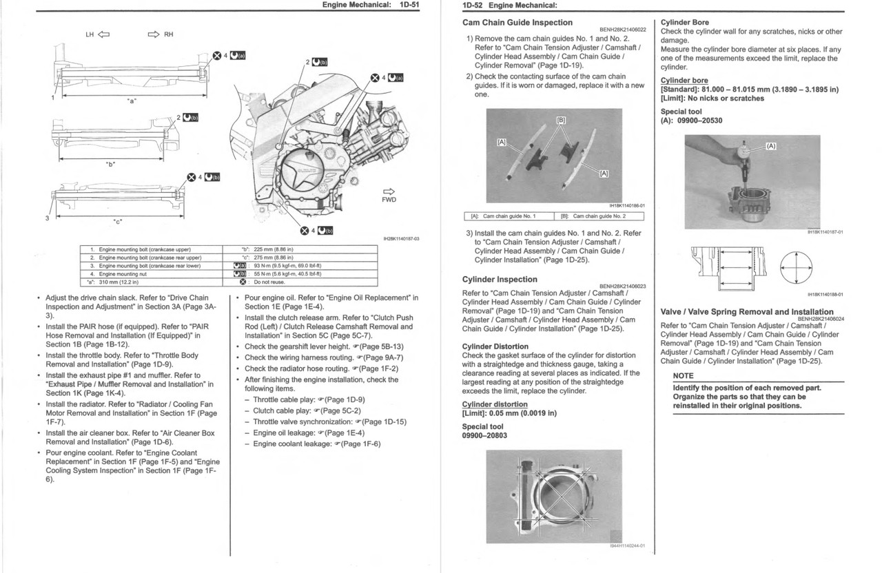 Suzuki 2020 V-Strom 650 XT Service Manual
