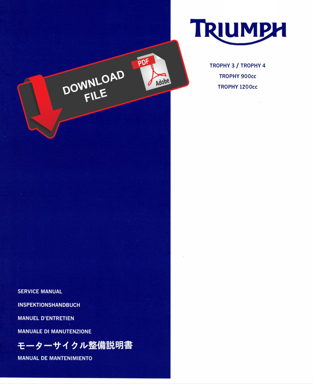 Be -JP専用 Triumph 2000 Trophy 3 Service Manual