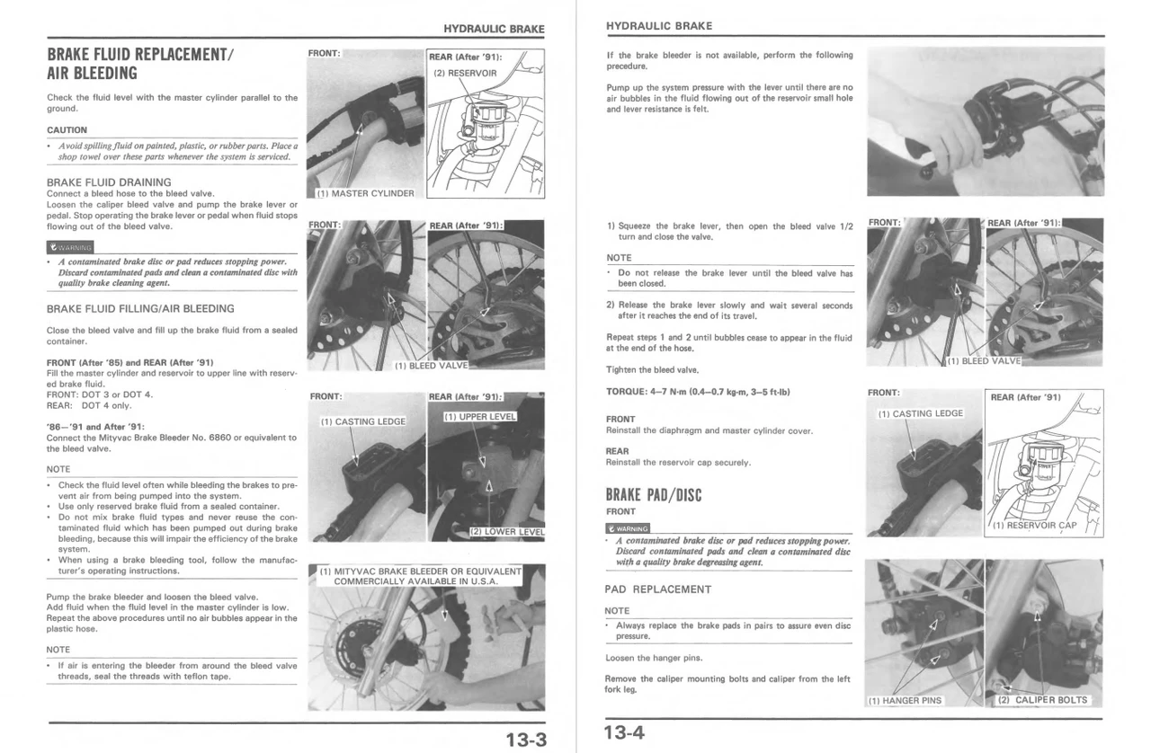 Honda 1987 CR80R Service Manual