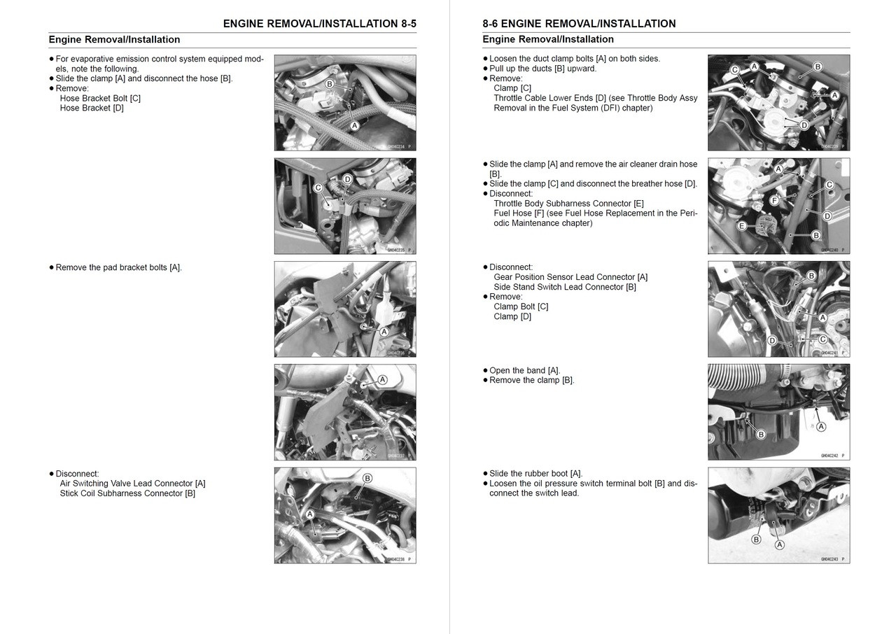Service Manual Kawasaki 2017 Ninja ZX-14R ABS Repair