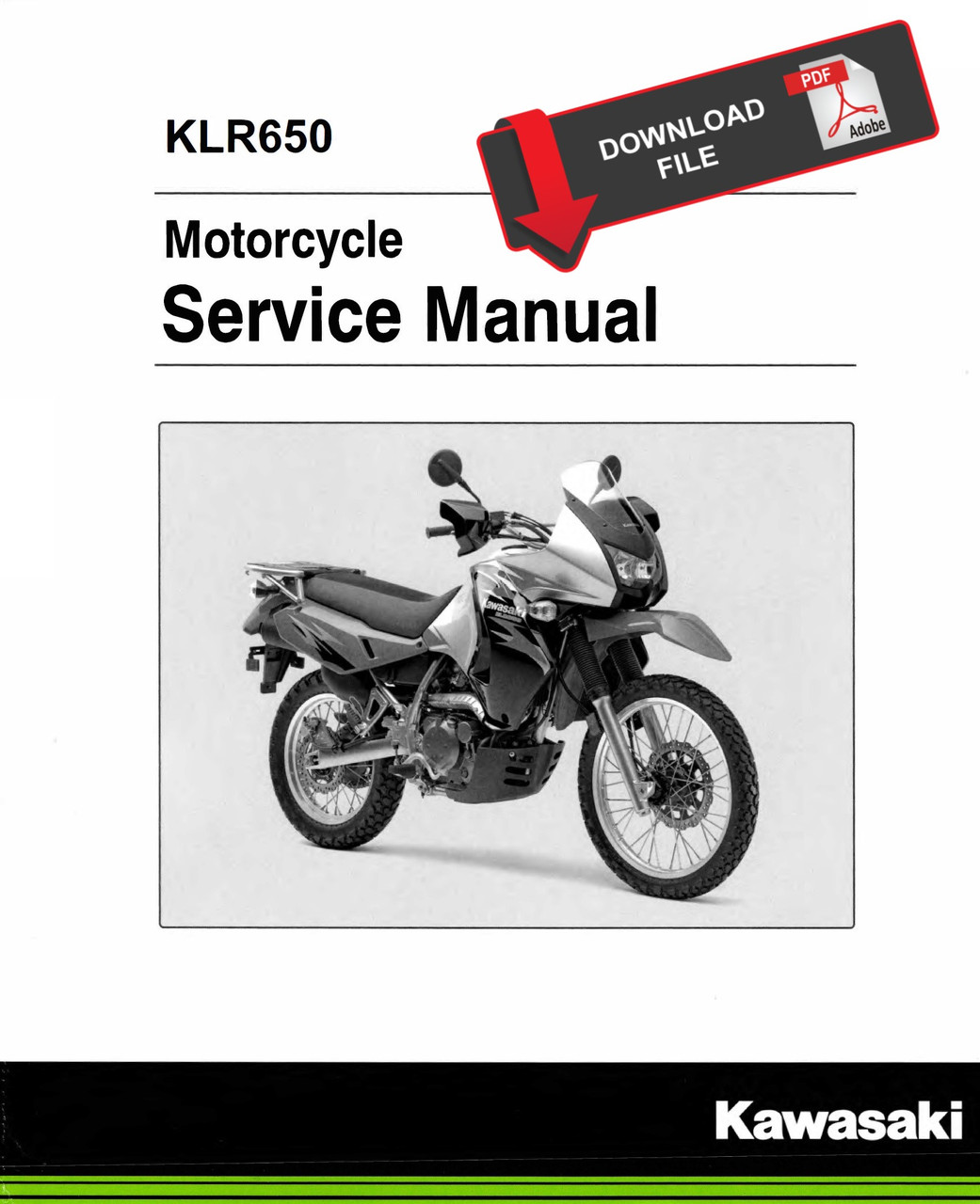Service Manual Kawasaki 2015 KLR650 Repair