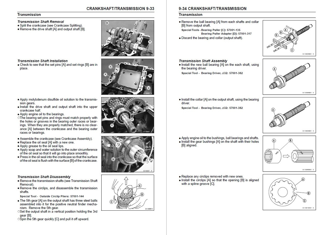 Service Manual Kawasaki 2017 Z1000 Repair