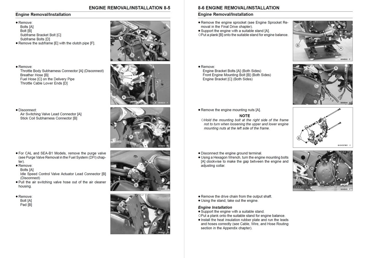Service Manual Kawasaki 2013 Ninja ZX-14R ABS Repair