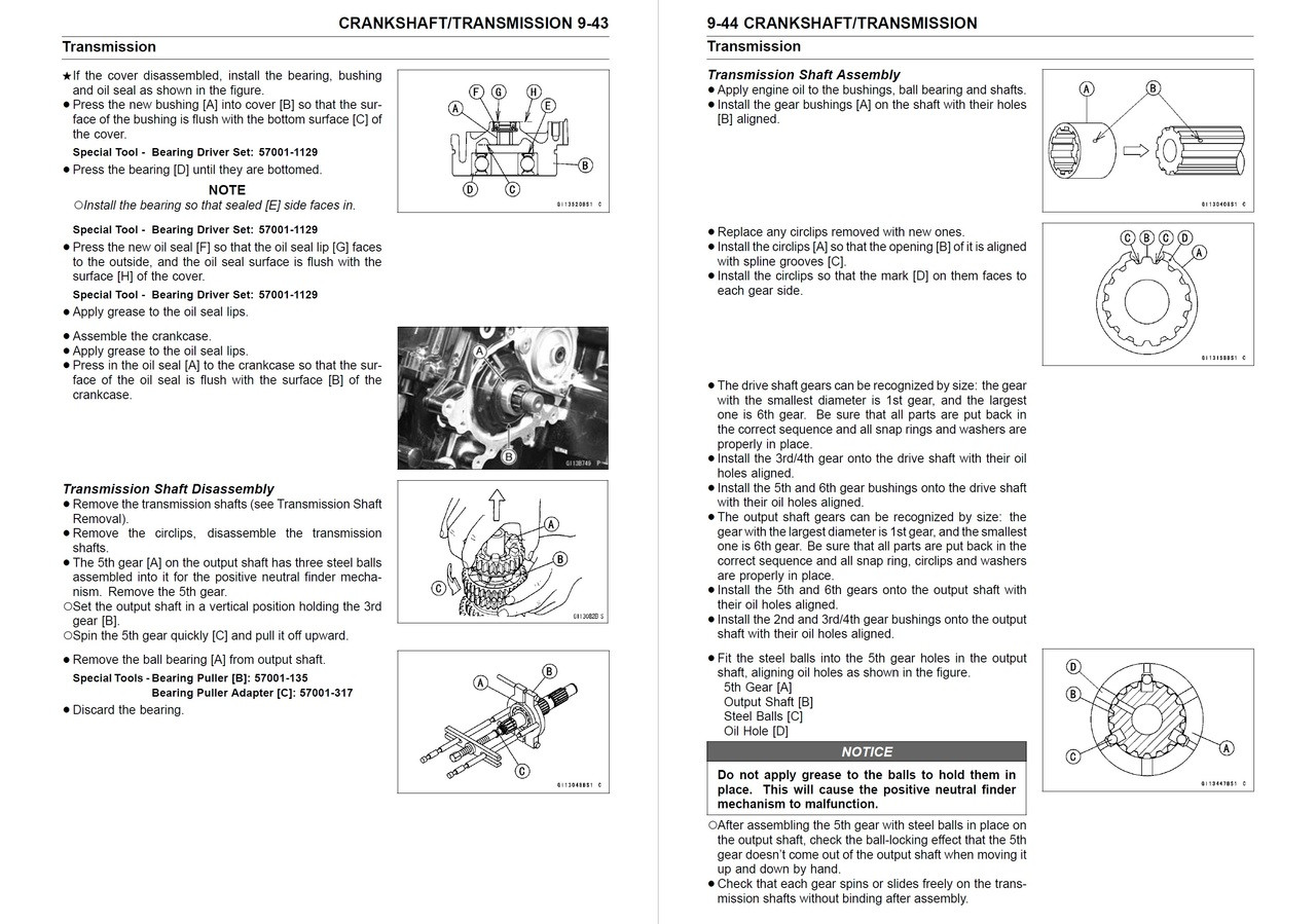 Service Manual Kawasaki 2013 Ninja ZX-14R ABS Repair
