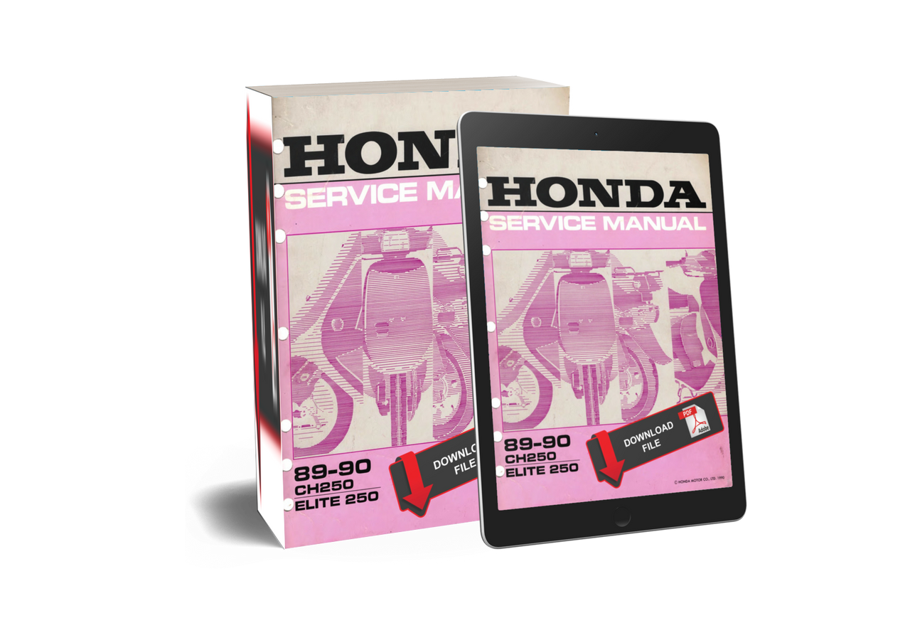 Honda 1990 CH250 Service Manual