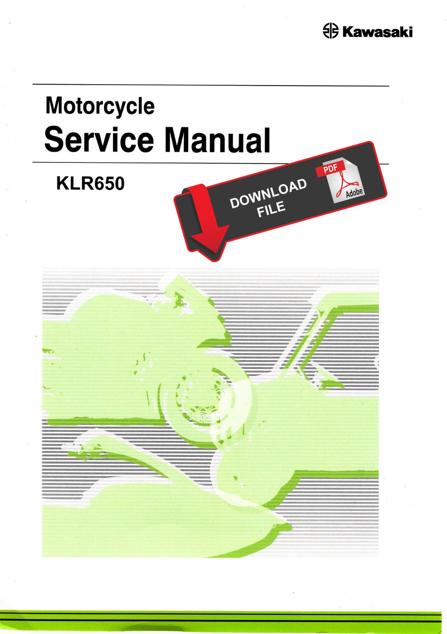 Service Manual Kawasaki 2023 KLR650 S Repair
