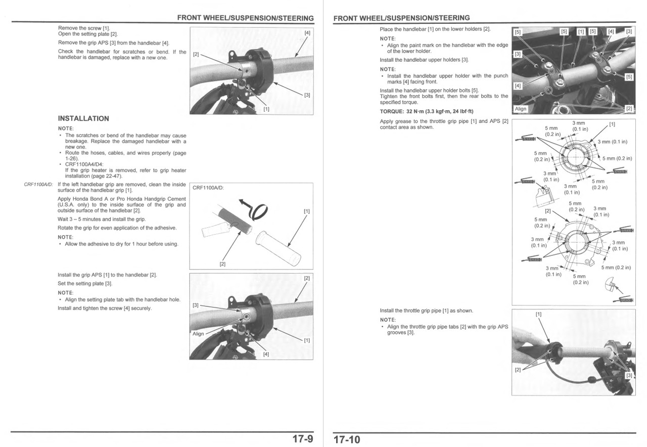 Honda 2023 Africa Twin Adventure Sports ES Service Manual