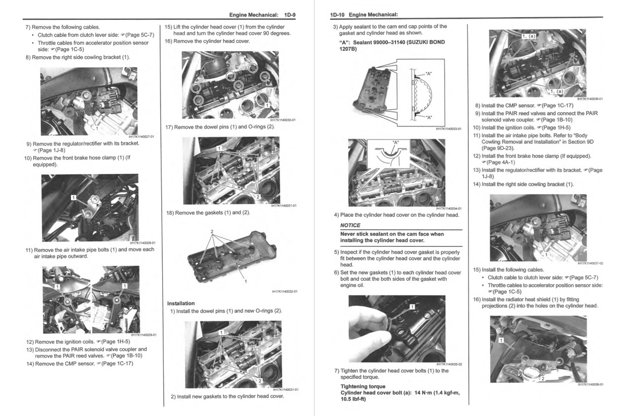 Suzuki 2017 GSX-R 1000R Service Manual