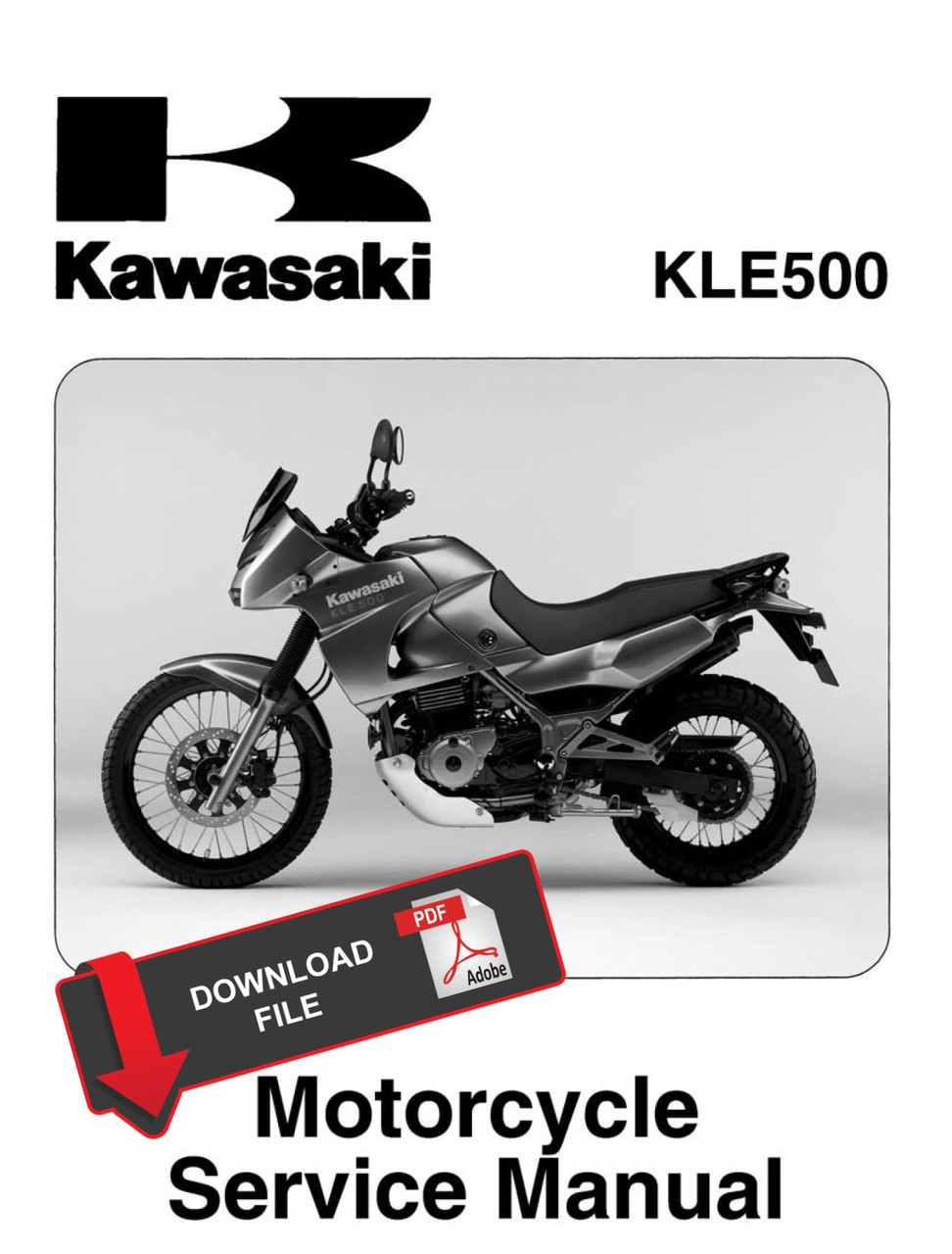 Service Manual Kawasaki 2005 KLE500 Repair