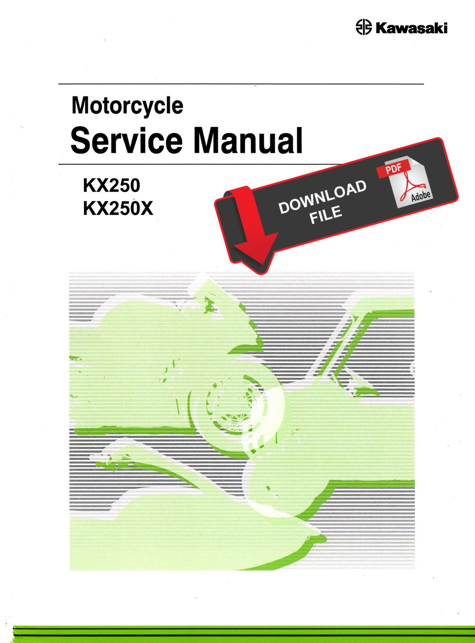 Service Manual Kawasaki 2024 KX250X Repair