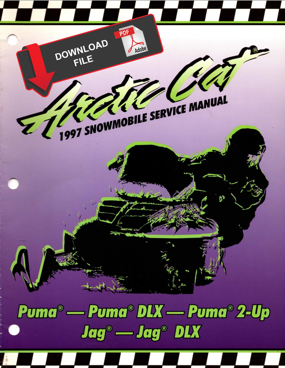 Arctic Cat 1997 Jag Deluxe Snowmobile Service Manual
