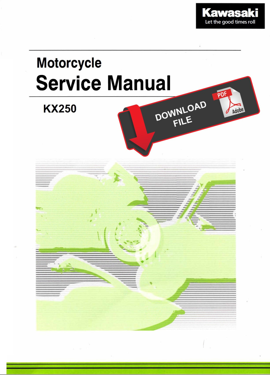 Service Manual Kawasaki 2020 KX250 Repair