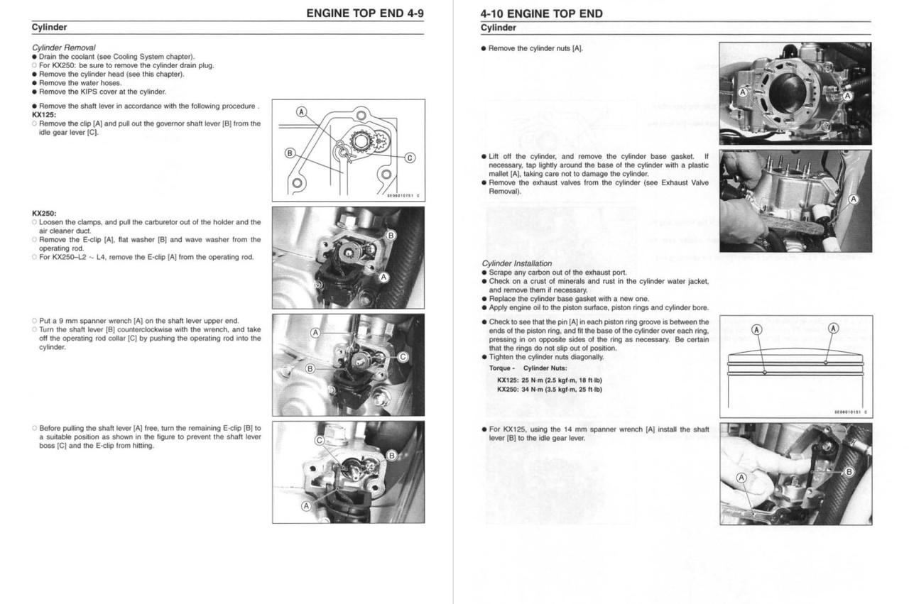 99924-1428-01 Kawasaki genuine manual English サービス KX250X JP