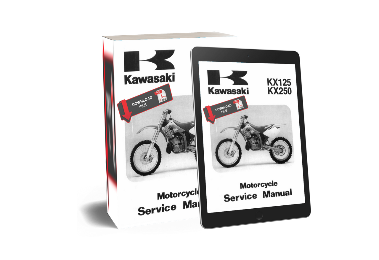 Service Manual Kawasaki 1998 KX125 Repair