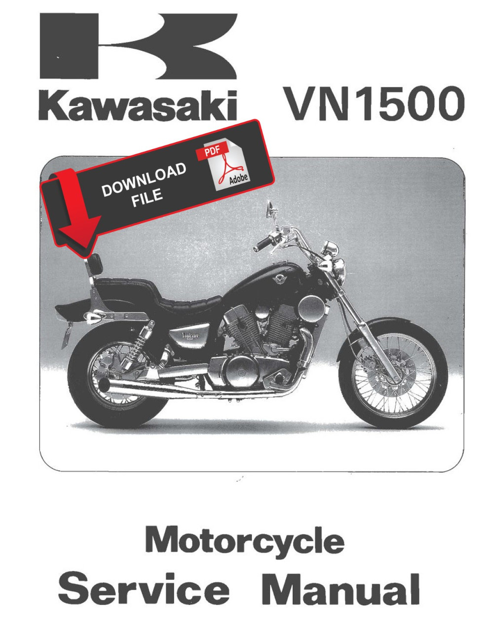 Service Manual Kawasaki 1995 Vulcan VN1500 Repair
