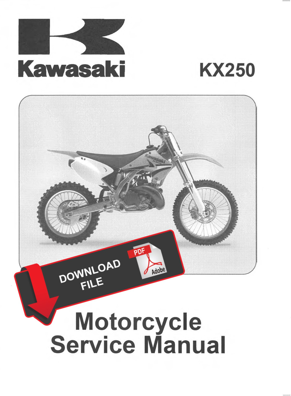 Service Manual Kawasaki 2005 KX250-R1 Repair