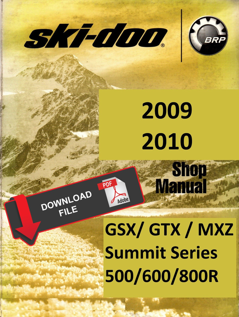 え Ski-Doo 2009 MX Z Trail 500SS Service Manual