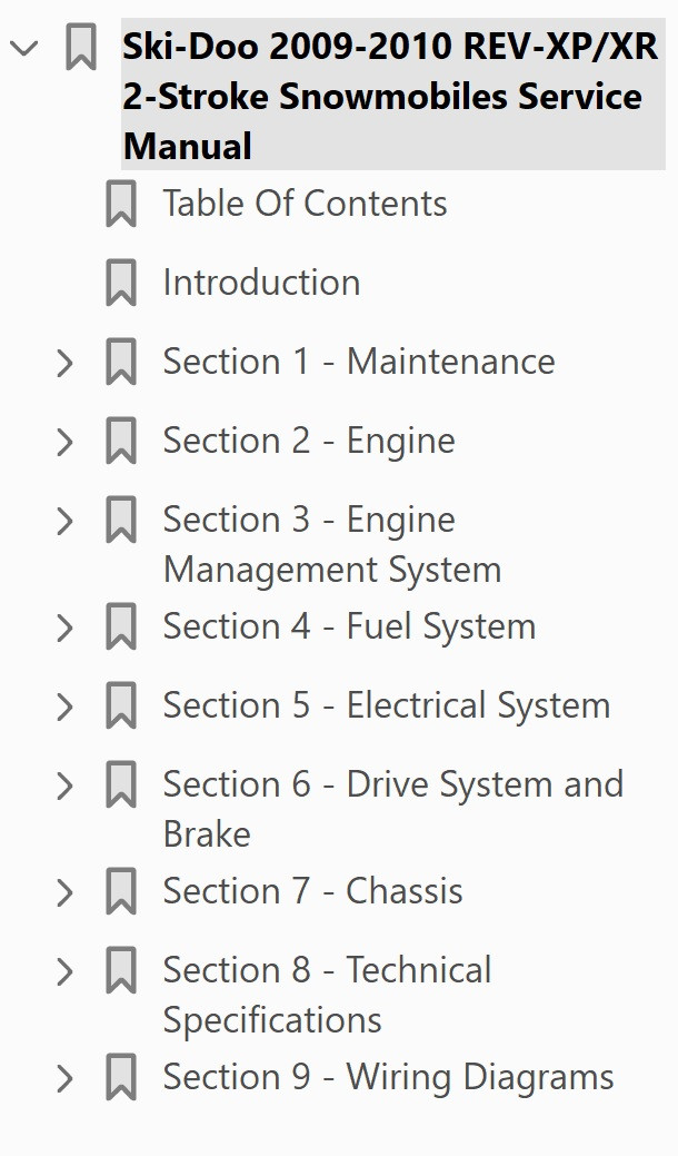 Ski-Doo 2010 MX Z X 600 HO E-TEC Service Manual