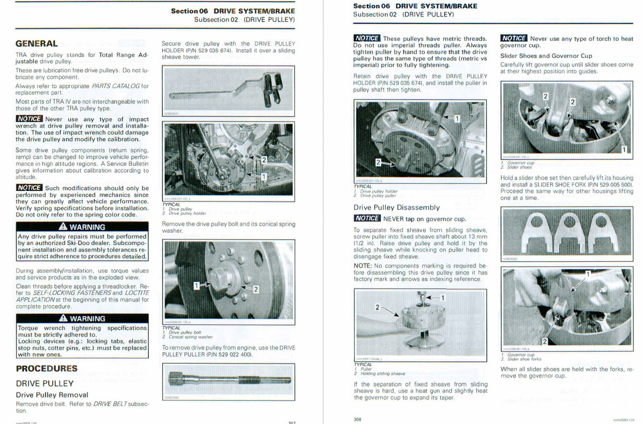 Ski-Doo 2009 MX Z Renegade 1200 4-TEC Service Manual
