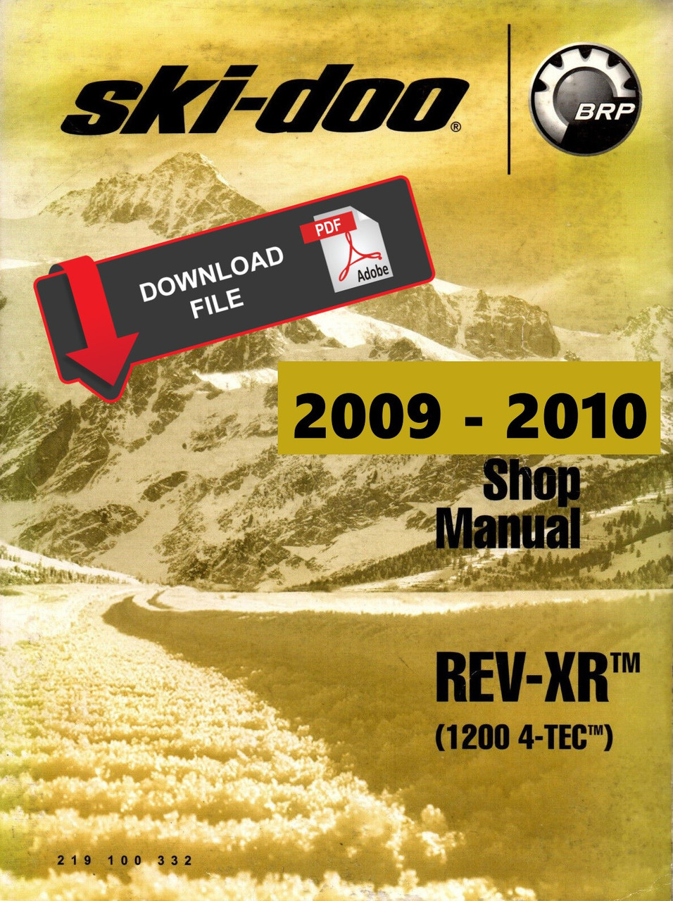 Ski-Doo 2010 MX Z Renegade X 1200 4-TEC Service Manual