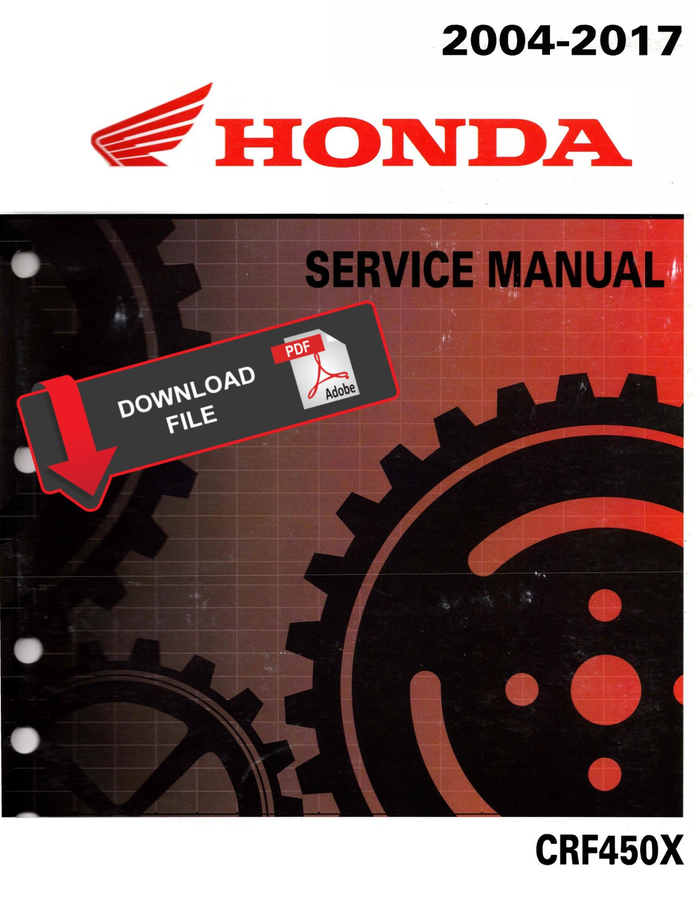 Honda 2006 CRF 450X Service Manual