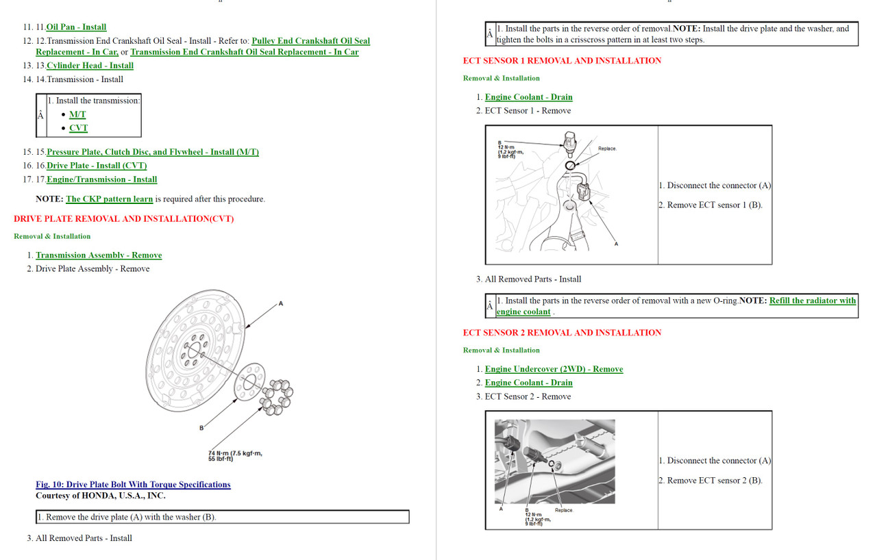 Honda 2021 HR-V 1.8L Service Manual