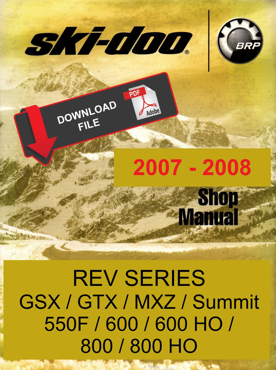 Ski-Doo 2008 MX Z Fan 550F Service Manual