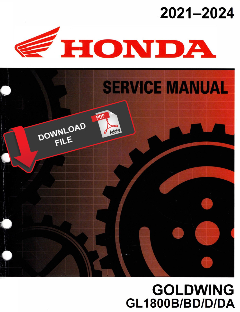 Honda 2024 Goldwing Tour Service Manual