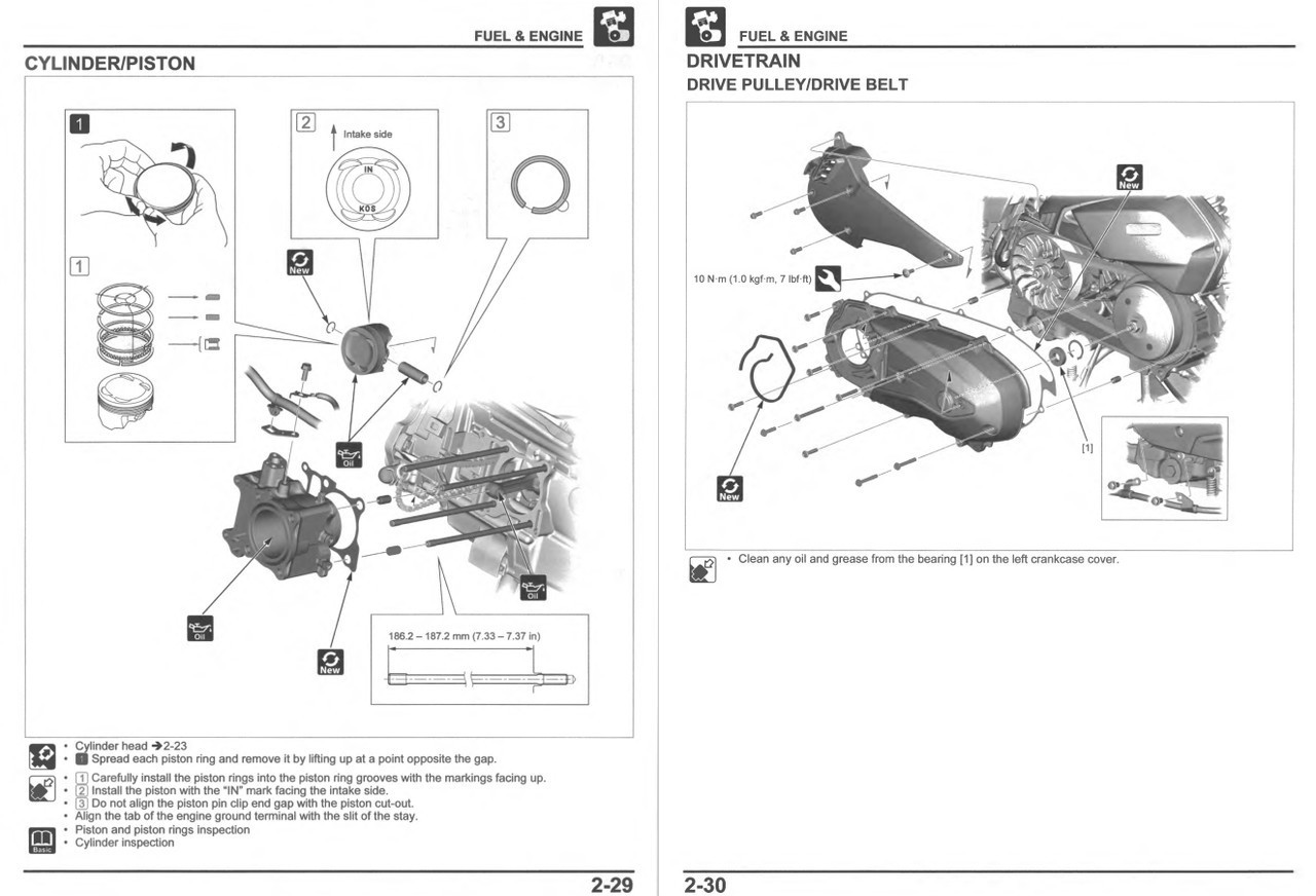 Service Manual Honda 2023 PCX 150A ABS Repair