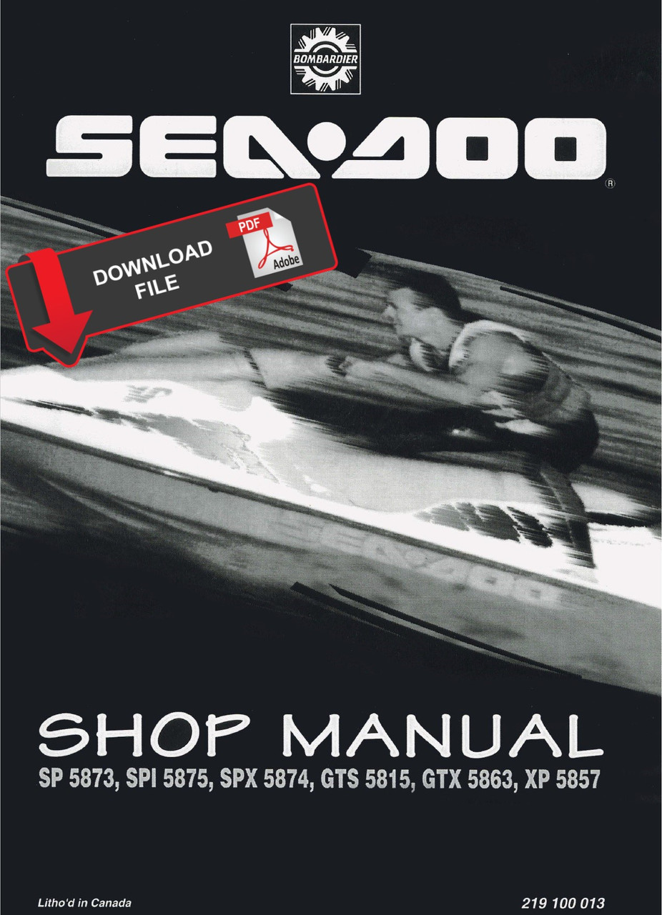 Sea-Doo 1995 SPX (5874) Jetski Service Manual