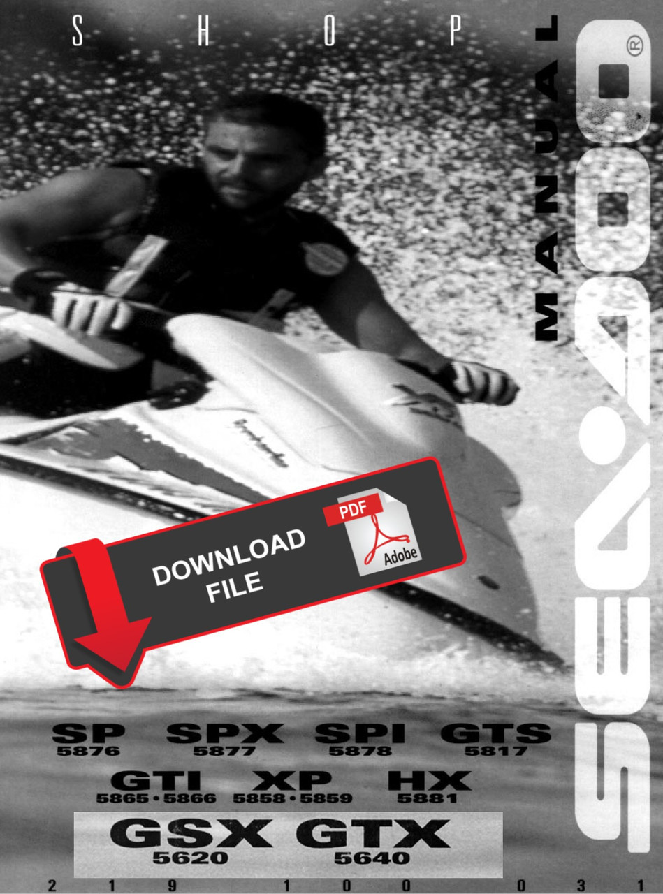 ユウ Sea-Doo 1996 GSX (5620) Jetski Service Manual