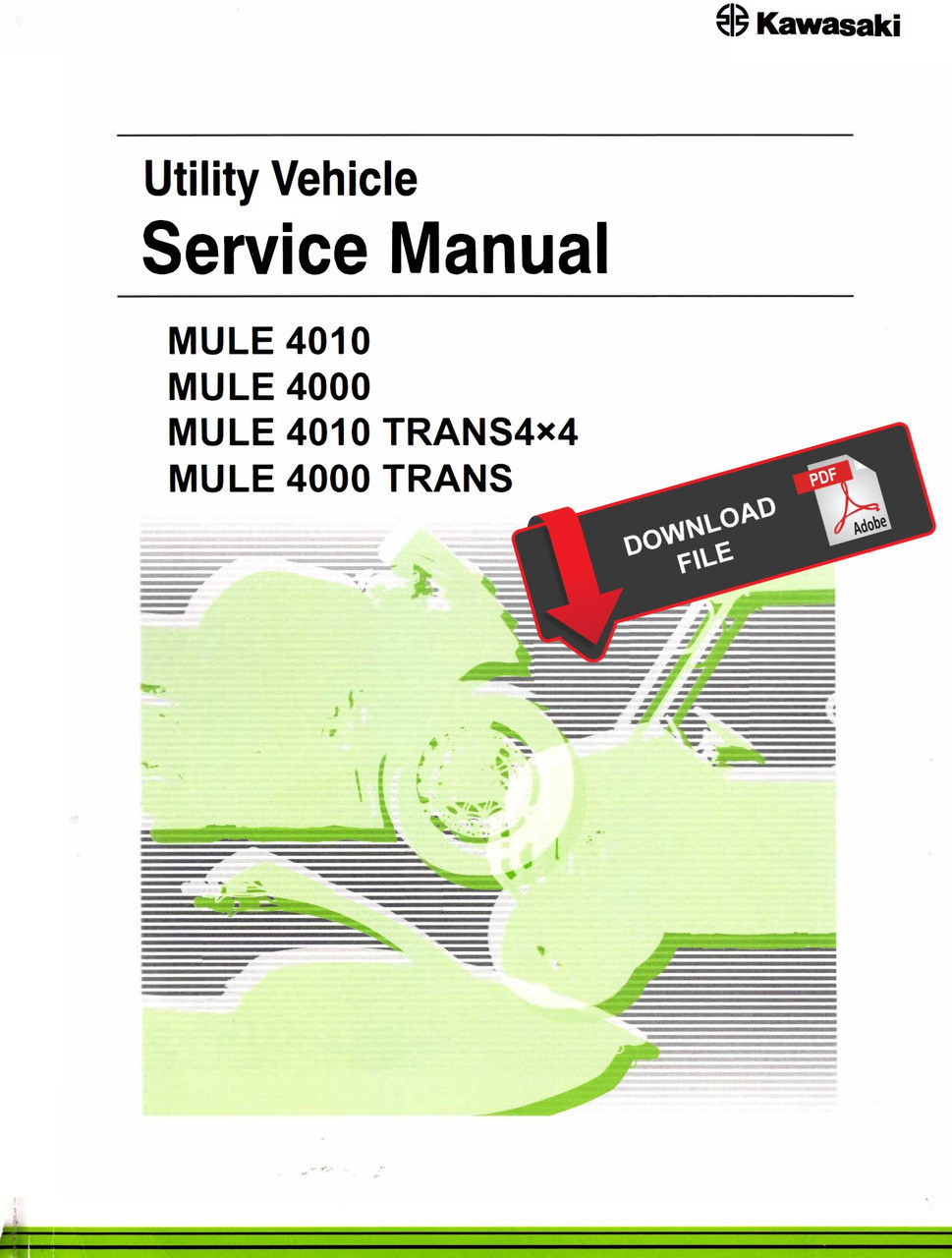 Kawasaki 2023 Mule 4010 Trans Service Manual