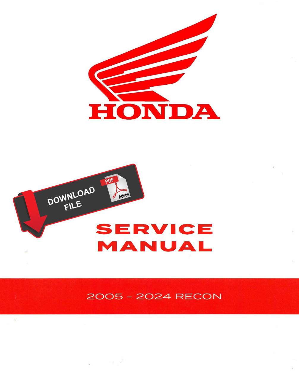 Honda 2021 TRX 250 TE Recon ATV Service Manual