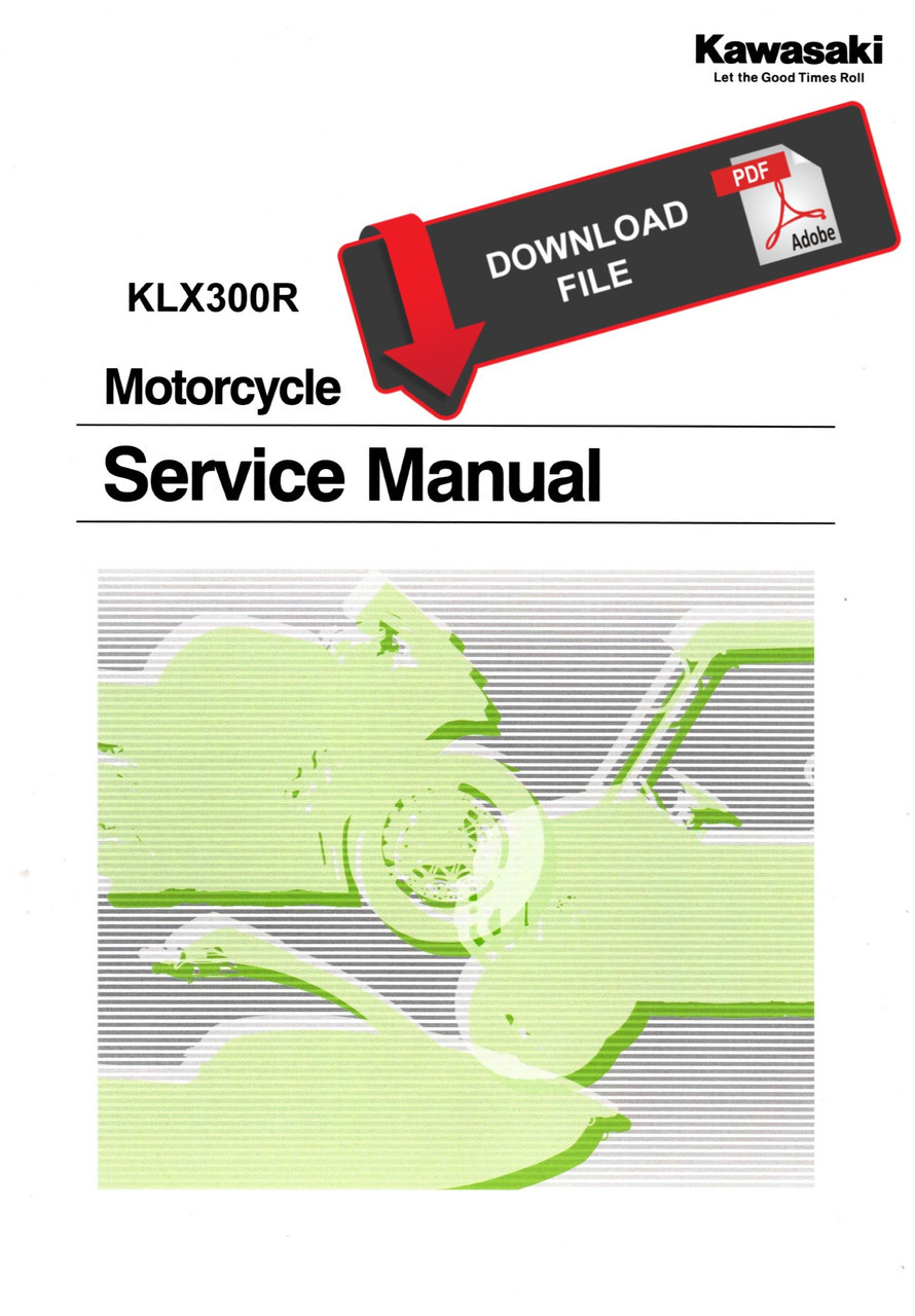 Service Manual Kawasaki 2025 KLX300R Repair