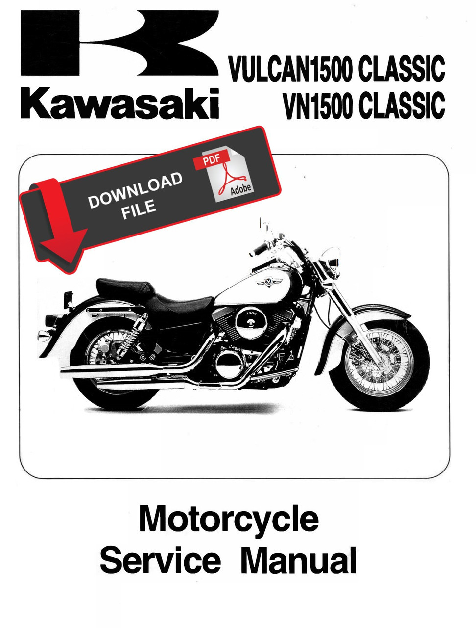 Service Manual Kawasaki 2004 Vulcan 1500 Classic Repair
