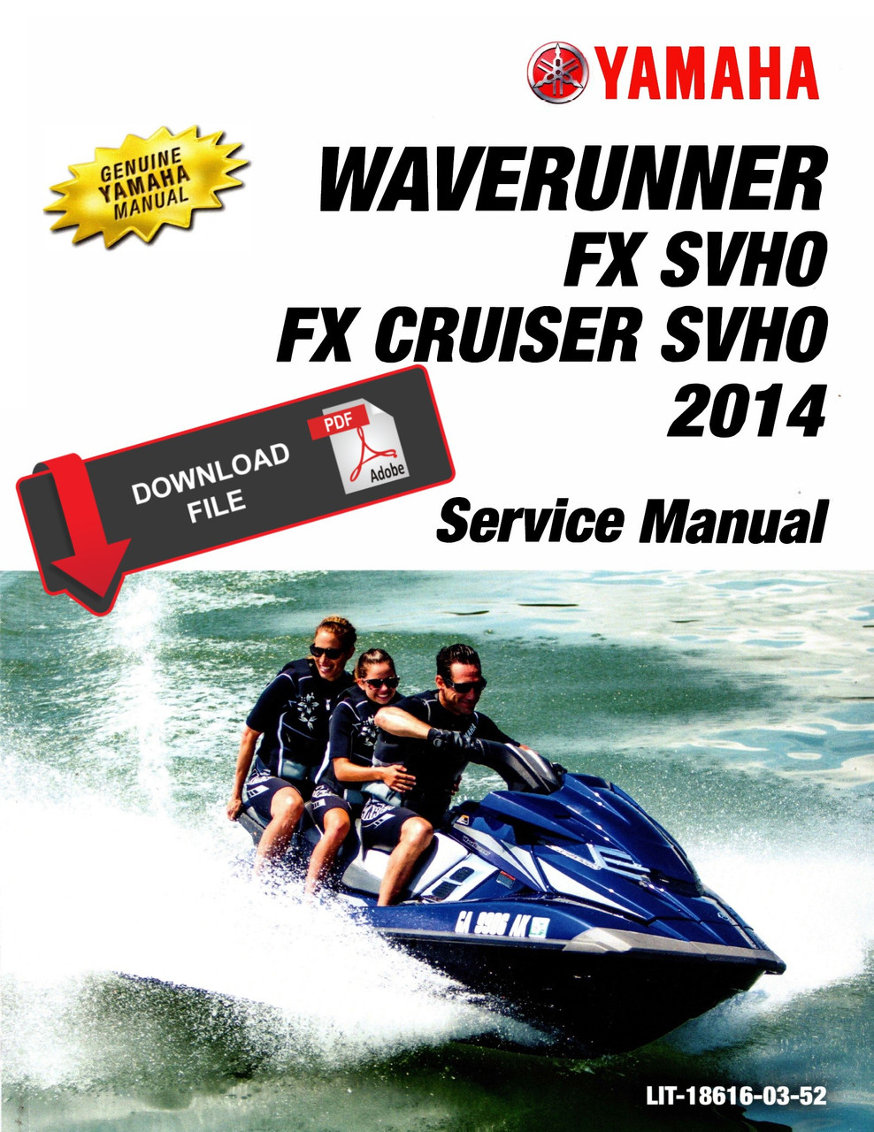Yamaha 2014 Waverunner FX SVHO Service Manual