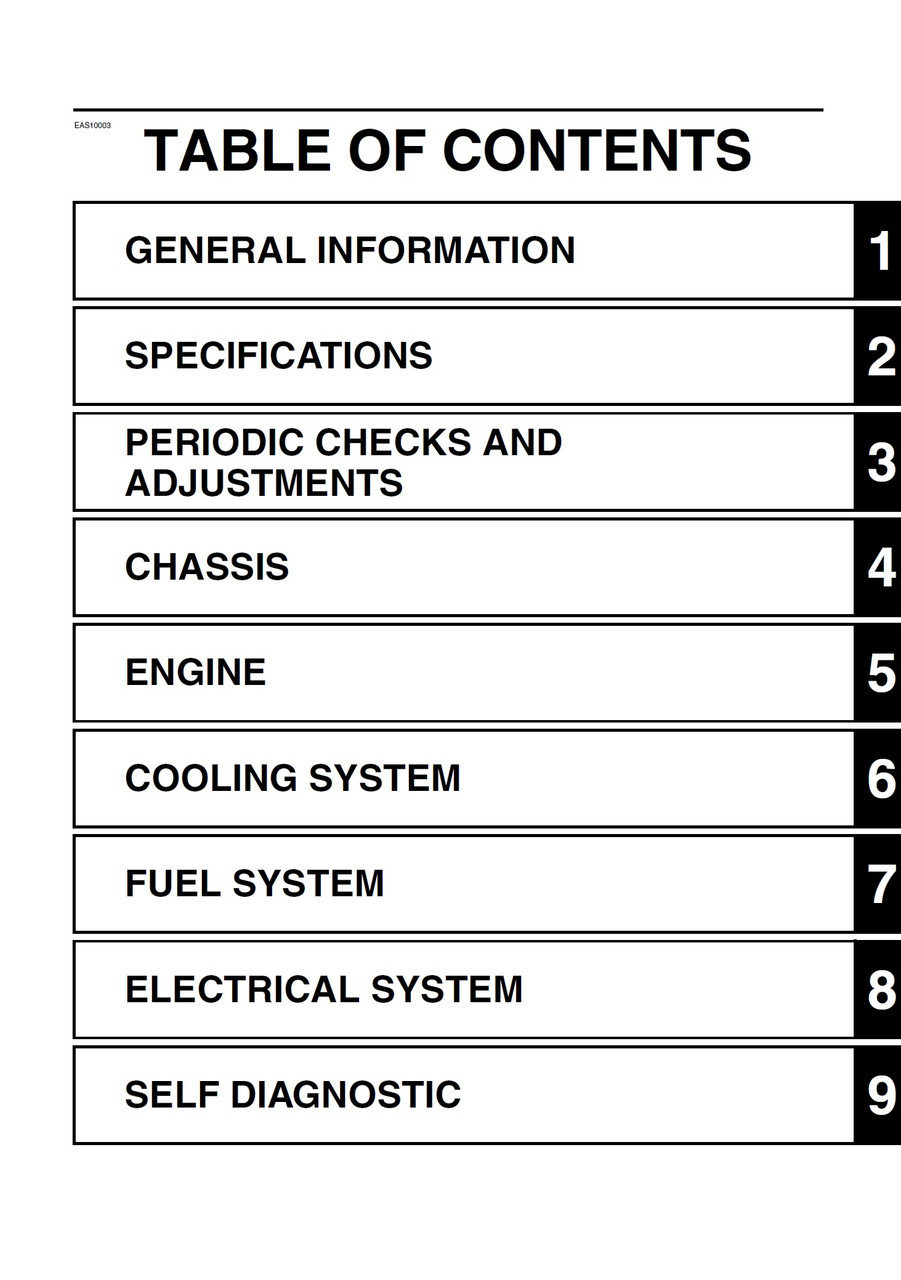 Yamaha 2023 Tracer 9 GT Service Manual