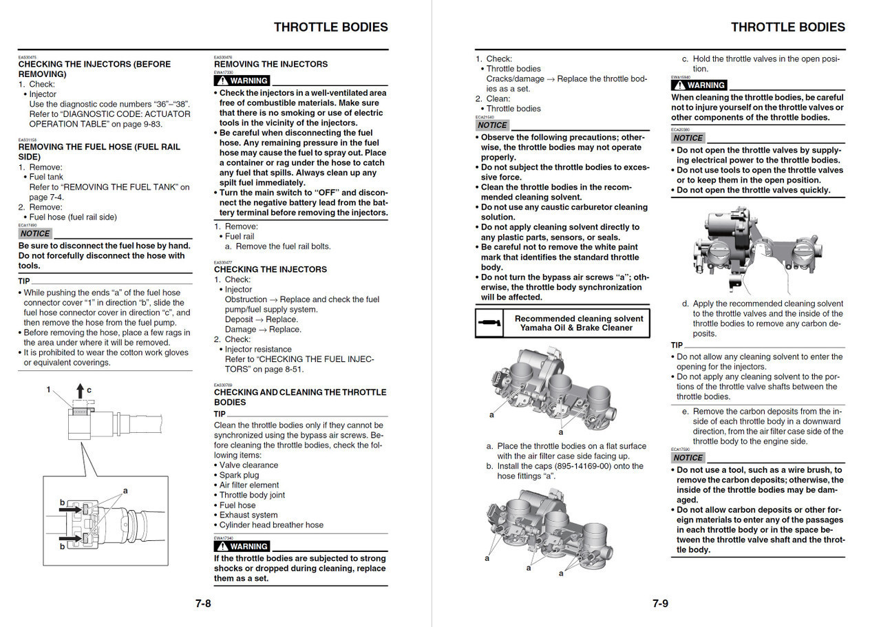 Yamaha 2023 Tracer 9 GT Service Manual