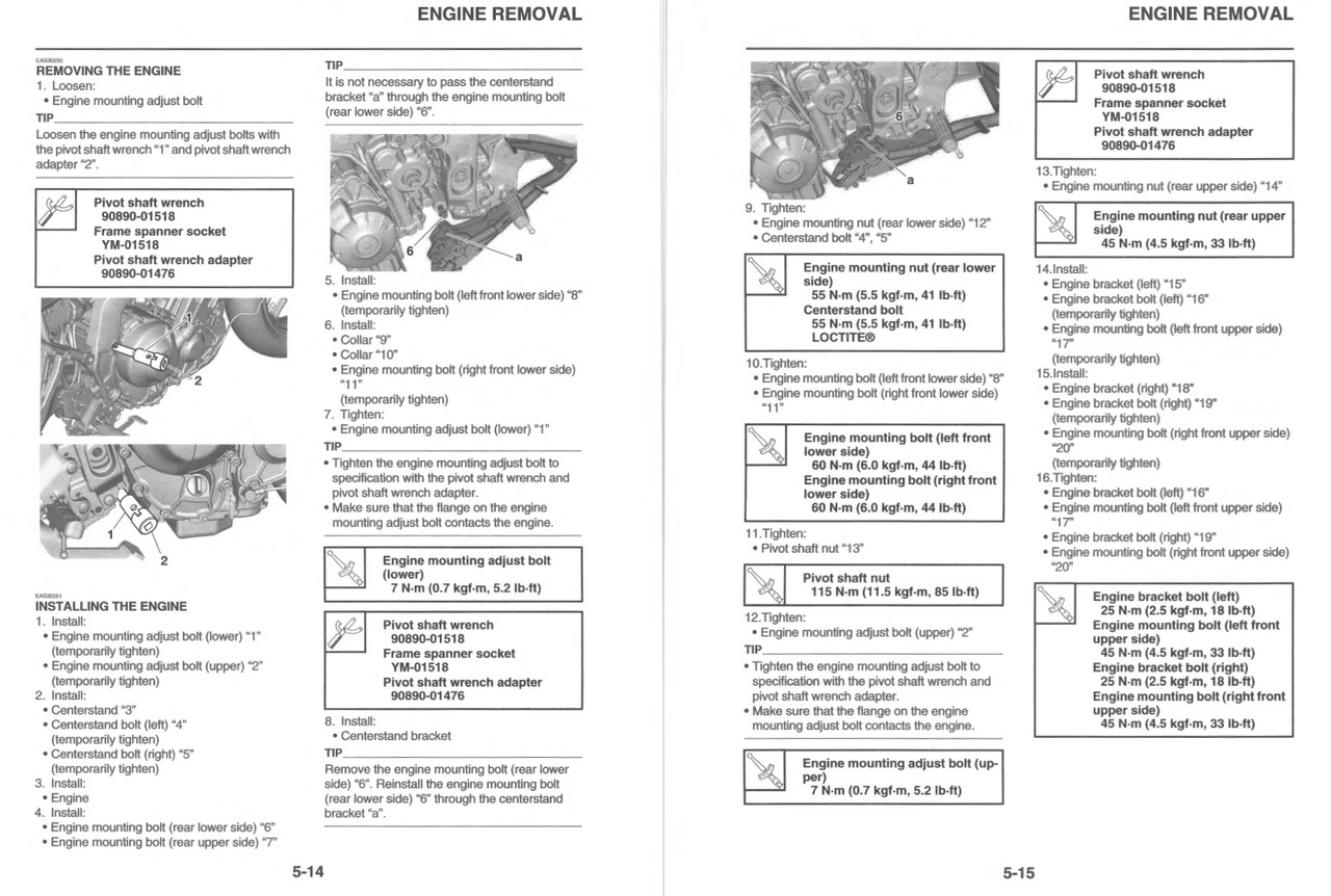 Yamaha 2023 Tracer 9 GT+ Service Manual