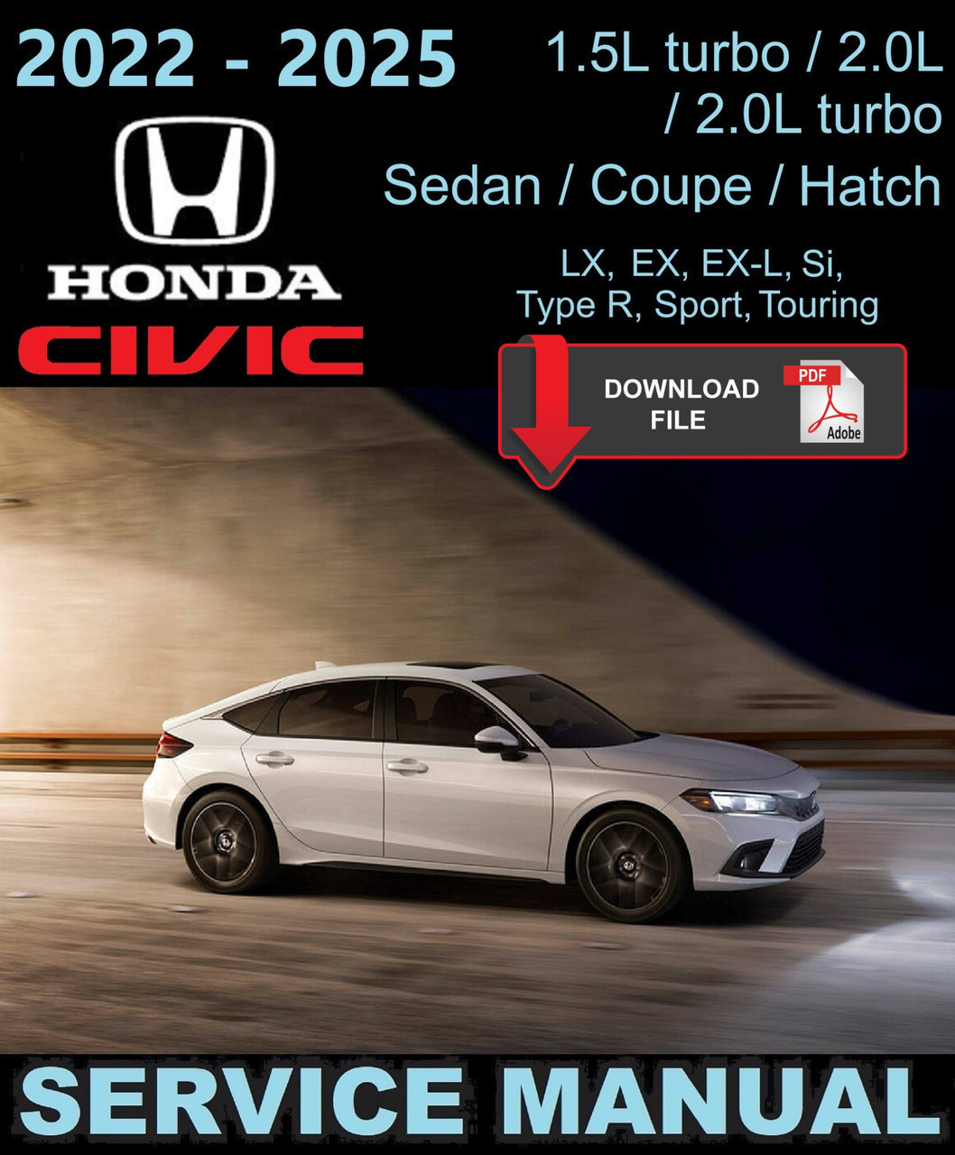 Honda 2022 Civic Sport Service Manual