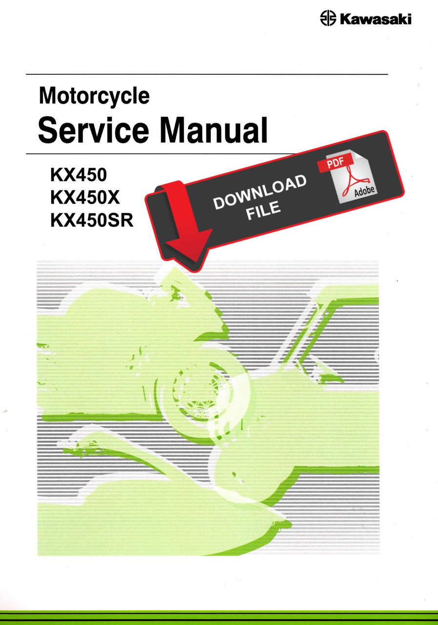 Service Manual Kawasaki 2021 KX450 Repair