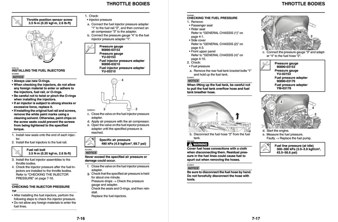 Yamaha 2025 YZF-R7 Service Manual