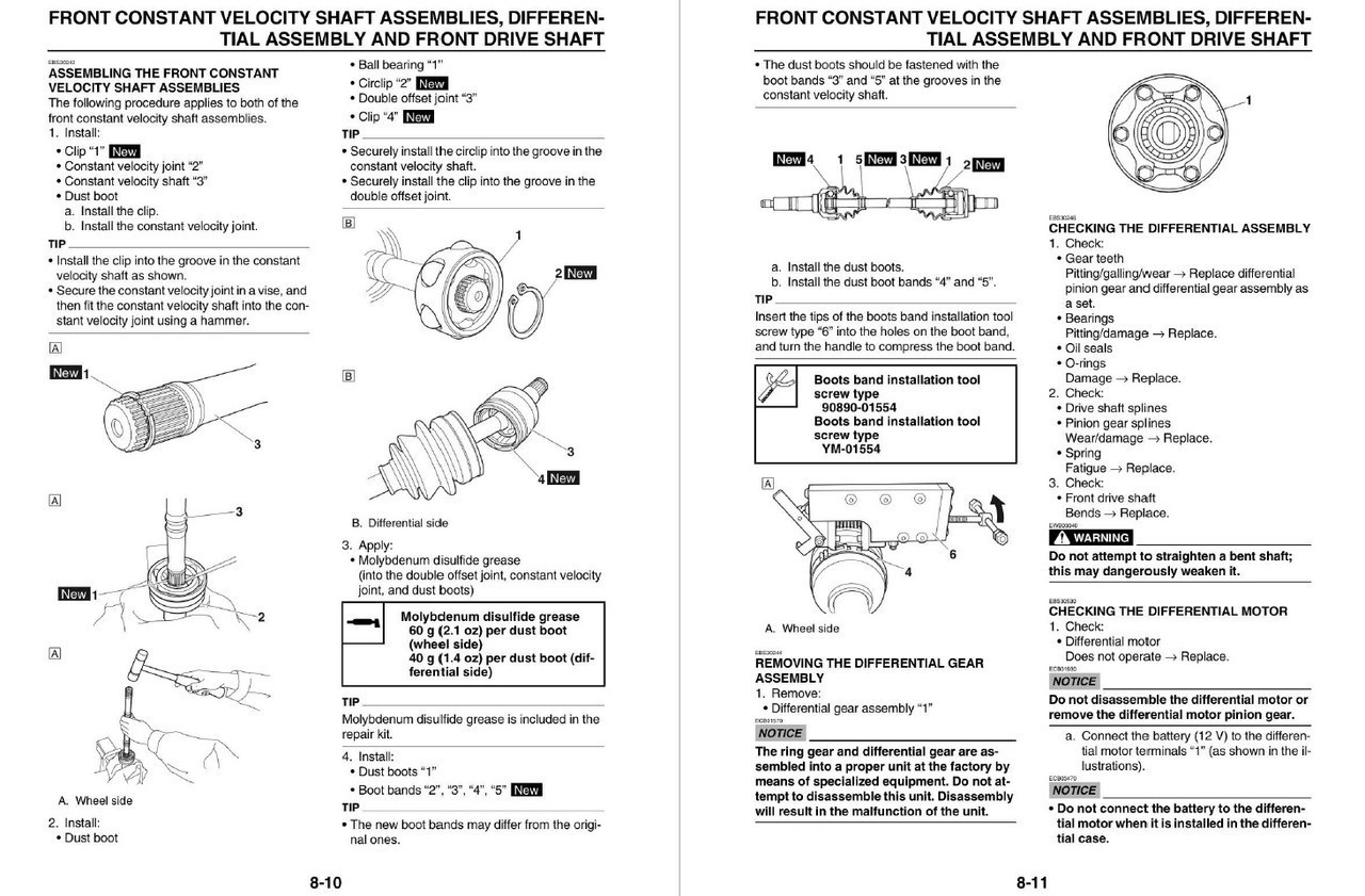 Yamaha 2025 Kodiak 450 EPS 4WD Service Manual