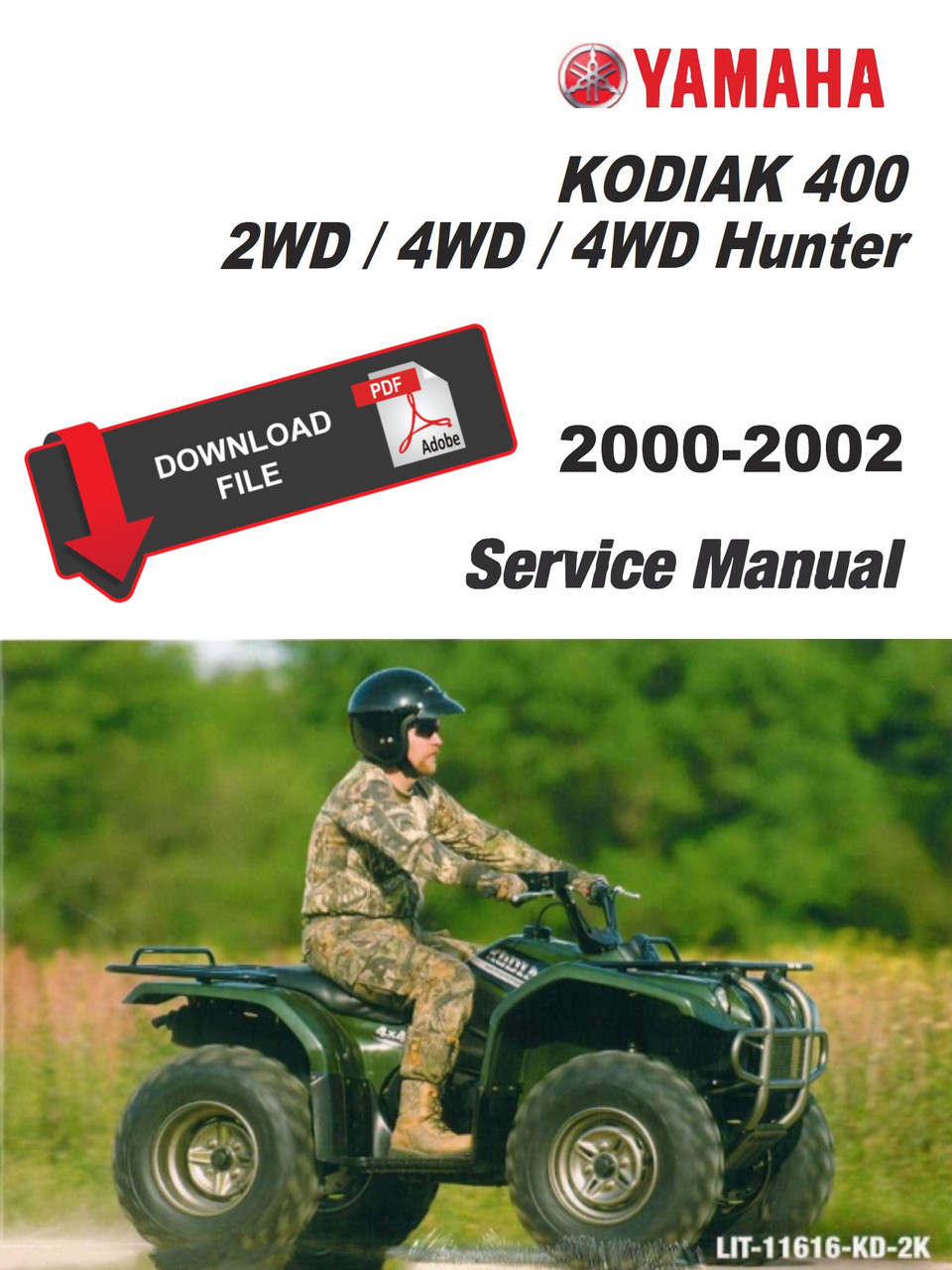 Yamaha 2001 Kodiak 400 2WD Service Manual