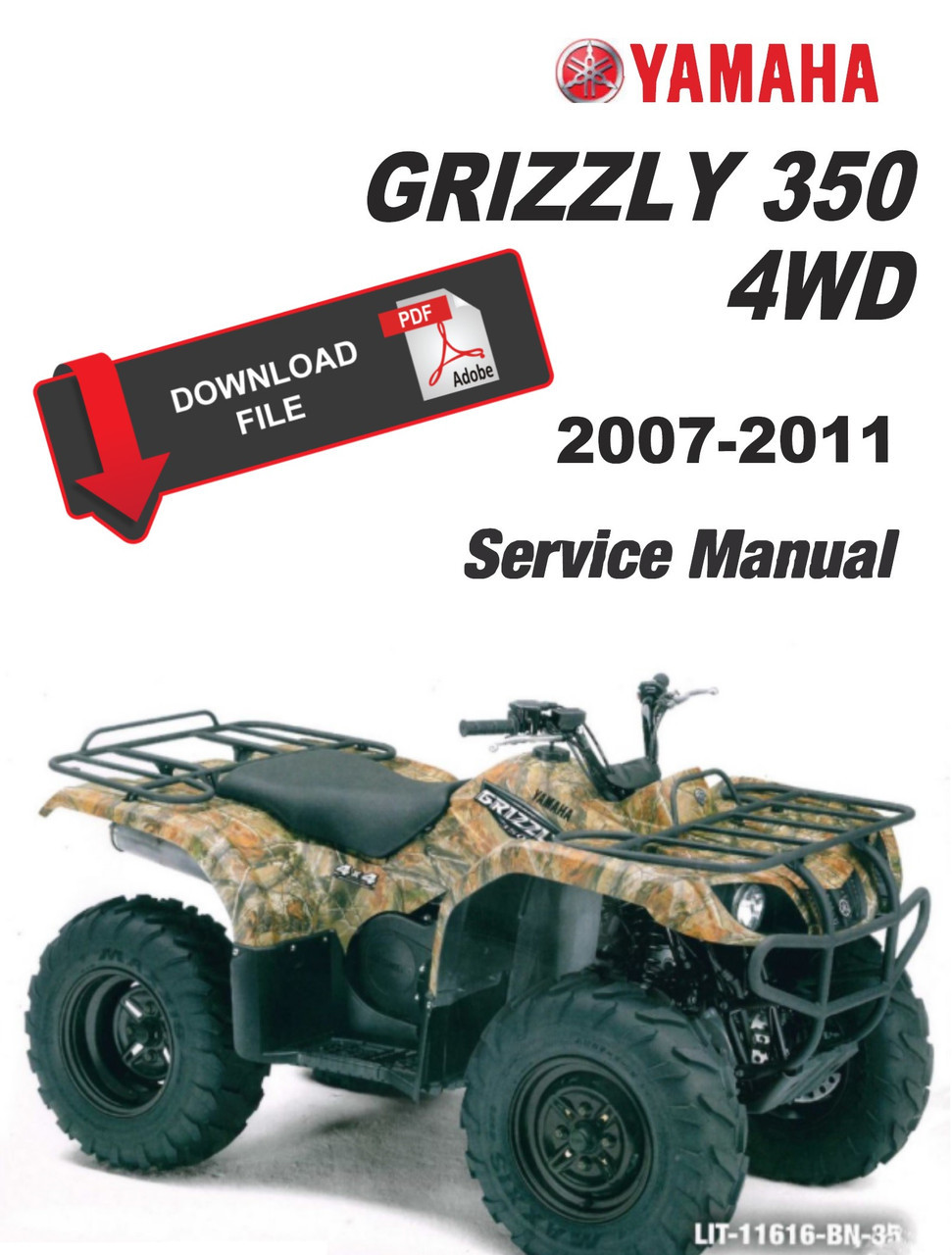 Yamaha 2008 Grizzly 350 4WD Service Manual