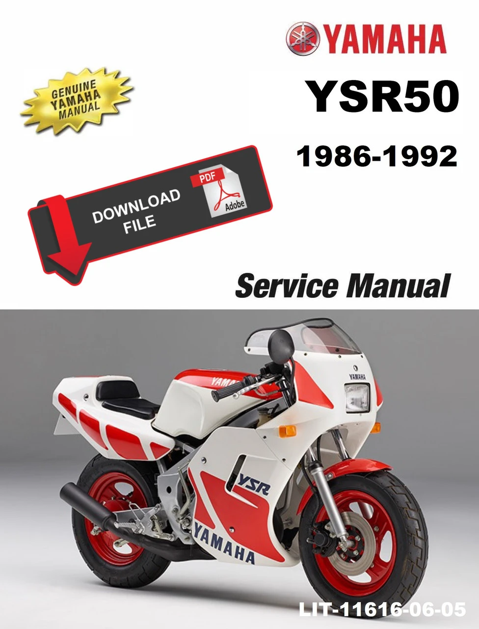 YAMAHA　YSR50　サービスマニュアル Yamaha 1988 YSR 50 Service Manual